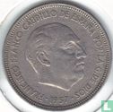 Spain 5 pesetas 1957 (59) - Image 2