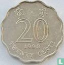 Hong Kong 20 cents 1998 - Image 1