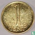 Nederland 1 cent 1963 verguld - Afbeelding 1