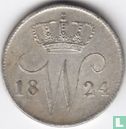 Nederland 25 cent 1824 - Afbeelding 1