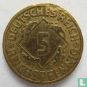 Empire allemand 5 reichspfennig 1926 (F) - Image 2