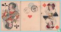 Biedermeierdamen, Joh. Conrad Jegel, Neurenberg, 40 Speelkaarten, Playing Cards, 1860 - Bild 1