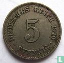 German Empire 5 pfennig 1910 (E) - Image 1