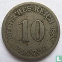 Duitse Rijk 10 pfennig 1888 (J) - Afbeelding 1