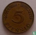 Duitsland 5 pfennig 1969 (F) - Afbeelding 2