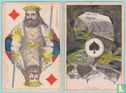Rheinisches Bild, J. Müller, Diessenhofen, 52 Speelkaarten, Playing Cards, 1860 - 1865 - Bild 1