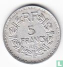 Frankrijk 5 francs 1948 (zonder B, 9 gesloten) - Afbeelding 1