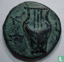 Judea, AE coin, "Shimon" Bar Kochba opstand (Harp, jaar 3) 134-135 CE - Afbeelding 1