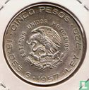 Mexique 5 pesos 1957 - Image 1