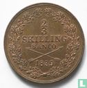Zweden 2/3 skilling banco 1839 - Afbeelding 1