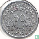 France 50 centimes 1943 (Heavy type) - Image 1