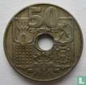 Espagne 50 centimes 1949 (1954) - Image 2