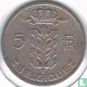 Belgique 5 francs 1967 (FRA) - Image 2