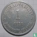 Île Culion 1 peso 1920 (chiffres étroits) - Image 2