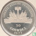 Haiti 50 gourdes 1977 (PROOF) "1980 Summer Olympics in Moscow" - Image 1