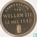 Inhuldiging Willem III 1849 Penning - Afbeelding 2