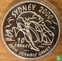 Congo-Kinshasa 10 francs 1999 (PROOF) "2000 Summer Olympics in Sydney" - Image 2