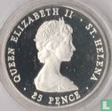 Sint-Helena 25 pence 1980 (PROOF) "80th birthday of Queen Mother" - Afbeelding 2