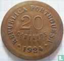 Portugal 20 centavos 1924 - Afbeelding 1