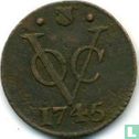 VOC 1 duit 1745 (Utrecht) - Afbeelding 1