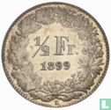 Switzerland ½ franc 1899 - Image 1