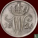 Nederland 25 cent 1826 (mercurusstaf) - Afbeelding 1