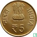 India 5 rupees 2011 (Mumbai) "100 Years of Civil Aviation" - Afbeelding 2