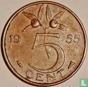 Netherlands 5 cent 1955 - Image 1