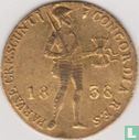 Netherlands ducat 1838  - Image 1