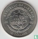 Liberia 10 dollars 2000 (PROOF) "John F. Kennedy" - Afbeelding 1
