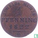 Prusse 1 pfenning 1822 (D) - Image 1