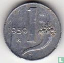 Italië 1 lira 1959 - Afbeelding 1