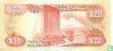 Jamaïque 20 Dollars 1986 - Image 2