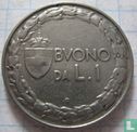 Italy 1 lira 1923 - Image 2