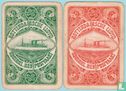 Speelkaartenfabriek Nederland (SN), Amsterdam, Fortuna Rotterdamsche Lloyd, Koninkl. Ned Postvaart, 2 x 52 Speelkaarten, Playing Cards, 1915 - 1942 - Image 2