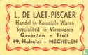 L. De Laet - Piscaer - Afbeelding 1