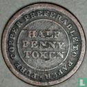 Canada (colonial) Halifax Nova Scotia 1/2 penny Token 1813 - Afbeelding 1