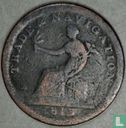 Canada (colonial) Halifax Nova Scotia 1/2 penny Token 1813 - Afbeelding 2