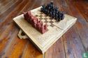 Handgemaakt houten schaakspel / backgammon - Image 2