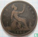 United Kingdom 1 penny 1862 - Image 1