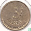Belgique 5 francs 1987 (NLD) - Image 1
