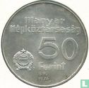 Hongarije 50 forint 1974 "50th anniversary National Bank" - Afbeelding 1
