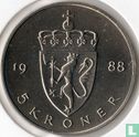 Norwegen 5 Kroner 1988 - Bild 1