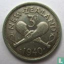 Nouvelle-Zélande 3 pence 1940 - Image 1