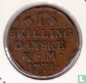 Danemark 1 skilling K.M. 1771 - Image 1
