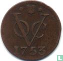 VOC 1 duit 1753 (Utrecht) - Afbeelding 1