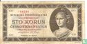 Tchécoslovaquie 100 Korun  - Image 1
