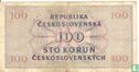 Tchécoslovaquie 100 Korun  - Image 2