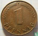 Duitsland 1 pfennig 1949 (brede J) - Afbeelding 2