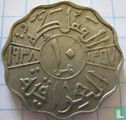 Iraq 10 fils 1938 (AH1357 - copper-nickel - with I) - Image 1